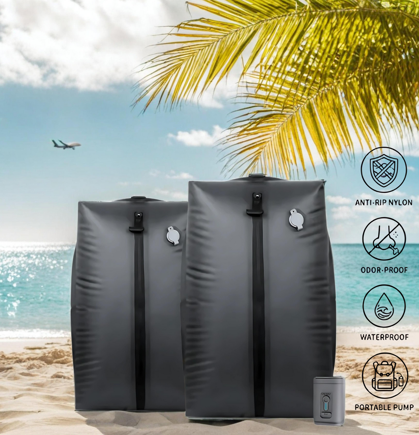 Travel Compression Bag, 2 units 17 liters c/u